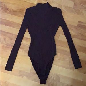Kendal & Kylie Turtleneck Sweater Body Suit